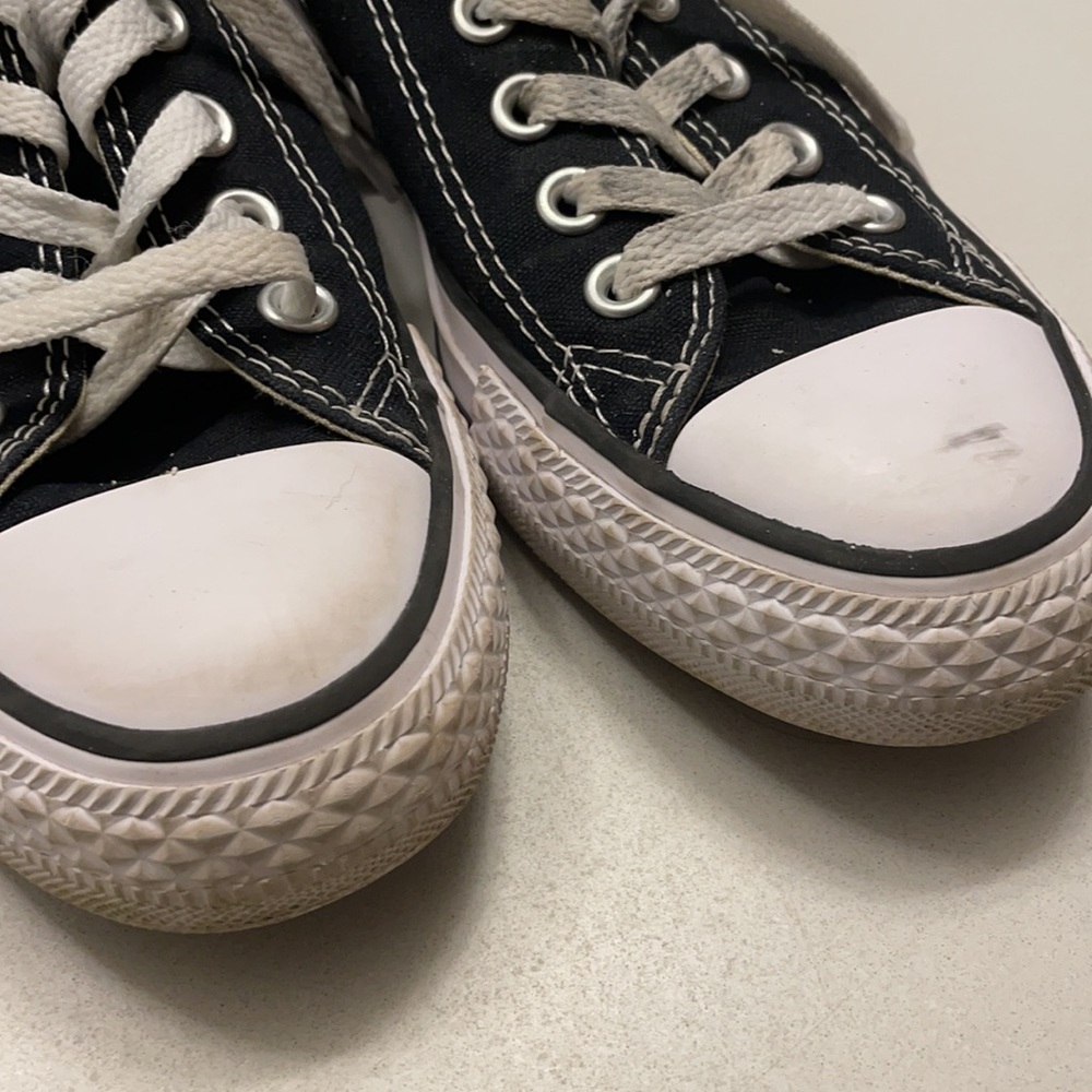 Converse All Star Low Top Sneakers Black Chucks - Picture 5 of 10